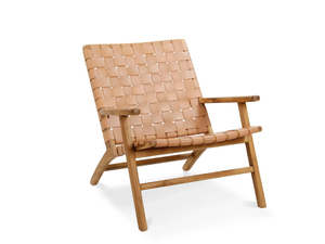 DAN - Leather easy chair with armrests - Armchair by Pilma