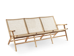 DANOUT - 3 seater teak garden sofa - Sofa by Pilma
