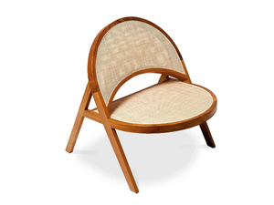 IDERA - Teak and rattan easy chair - Armchair by Pilma