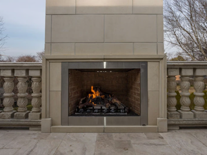 Lecce stone Fireplace Mantel - Lecce stone Fireplace Mantel _ PIMAR