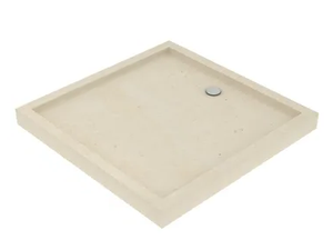 P29 - Built-in square lecce stone shower tray - Shower tray by PIMAR