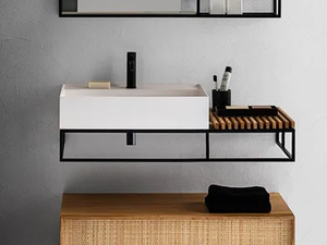 ELEMENT 125 - Rectangular wall-mounted washbasin - Washbasin by Pirovano