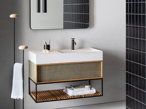 ELEMENT 129 - Wall-mounted vanity unit with drawers - Washbasin cabinet by Pirovano