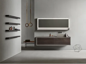 FRAME 103 - Wall-mounted vanity unit with drawers - Washbasin cabinet by Pirovano