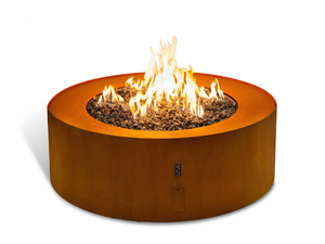 GALIO STAR CORTEN - Gas outdoor freestanding fireplace - Other by Planika