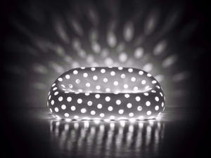 AIRBALL - 3 seater polyethylene garden sofa with light - Sofa by Plust