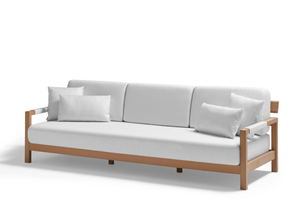 KUBIK - 3 seater fabric garden sofa - Sofa by POINT