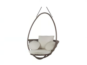 WEAVE - 1 Seater aluminium garden hanging chair - Chair by POINT
