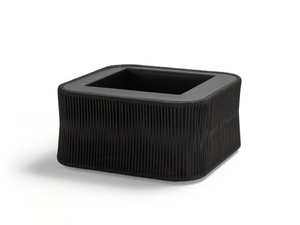 WEAVE - Low square rope planter - Accessories by POINT