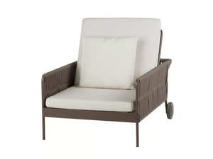 WEAVE - Recliner rope garden armchair with armrests - Armchair by POINT