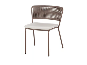 WEAVE - Stackable rope garden chair with integrated cushion - Accessories by POINT