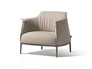 ARCHIBALD - Fabric armchair with armrests - Armchair by Poltrona Frau