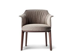 ARCHIBALD - Upholstered fabric easy chair with armrests - Armchair by Poltrona Frau
