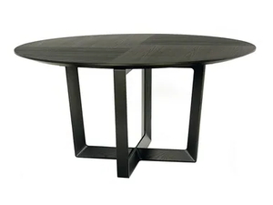 BOLERO - Round solid wood table - Table by Poltrona Frau