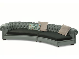 CHESTER LINE - Modular sectional tufted leather sofa - Sofa by Poltrona Frau