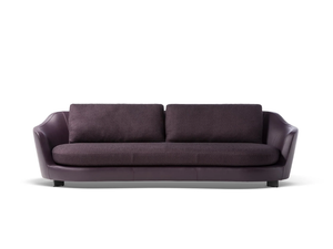 DUO - 3 seater fabric and leather sofa - Sofa by Poltrona Frau