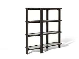 DUO - Wood and glass bookcase - Cabinet by Poltrona Frau
