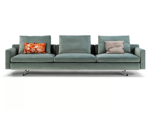 IN THE MOOD - 3 seater fabric sofa with removable cover - Sofa by Poltrona Frau
