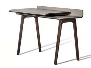 IREN - Secretary desk in solid wood and top covered in leather - Desk by Poltrona Frau