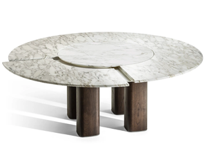 JANE - Round marble table - Table by Poltrona Frau