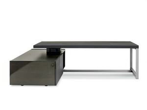 JOBS - Executive desk with shelves - Desk by Poltrona Frau