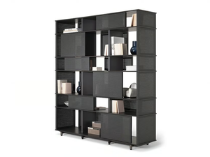 LLOYD TEX - Technical fabric bookcase - Cabinet by Poltrona Frau