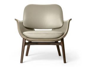 MARTHA - Upholstered leather armchair with armrests - Armchair by Poltrona Frau
