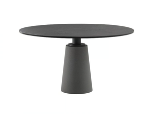 MESA - Round natural stone table - Table by Poltrona Frau