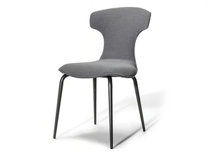 MONTERA MAS - Upholstered fabric chair - Chair by Poltrona Frau