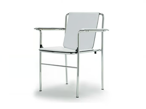 MOVIE - Training chair with armrests - Chair by Poltrona Frau