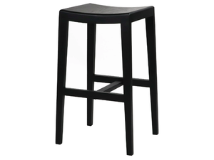 KENT - High Mango barstool with footrest - Stool by POMAX