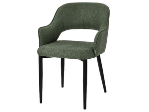 MERCY - Upholstered fabric chair with armrests - Chair by POMAX