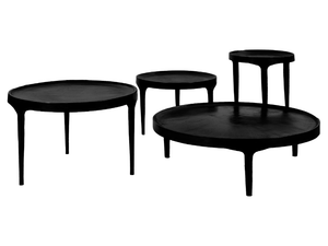 TRIP - Round aluminium coffee table - Coffee table by POMAX