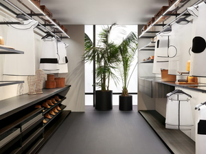 STORAGE BOISERIE - Wooden boiserie - Paneling by Porro