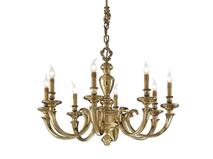 AMOS 260/8 - Polished Brass chandelier - Ceiling lamp by Possoni Illuminazione