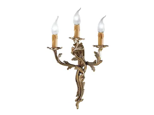 FOGLIA 3000/A3 - Antique brass wall light - Wall lamp by Possoni Illuminazione