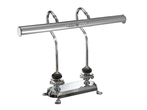KENZY 3009BK/L - Chrome finish table lamp with black crystal - Table lamp by Possoni Illuminazione