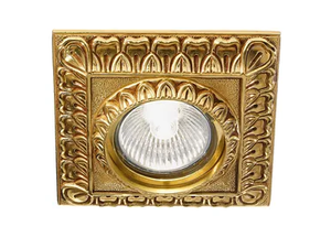 LIU DL7815 - French Gold square down light - Ceiling lamp by Possoni Illuminazione