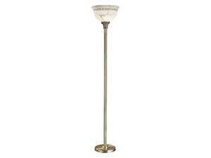 MILA 27089/P - Antique Brass floor lamp with alabaster - Floor lamp by Possoni Illuminazione