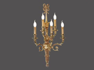 MIRELLA 246/A5 - LED brass wall lamp with fixed arm - Wall lamp by Possoni Illuminazione