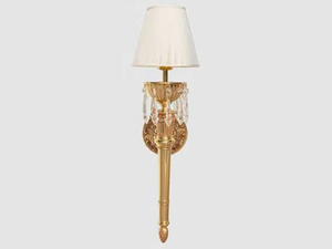 ODETTE 385/A1-P-SH - LED wall lamp with fixed arm with crystals - Wall lamp by Possoni Illuminazione