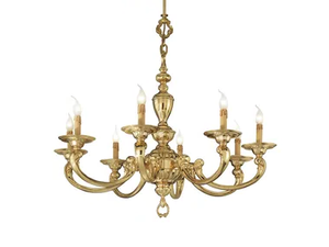 OTELLO 258/8 - Polished Brass chandelier - Ceiling lamp by Possoni Illuminazione