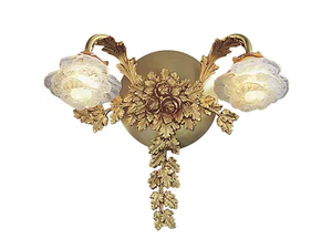 ROSE 701/A2 - French Gold wall light with glasses - Wall lamp by Possoni Illuminazione