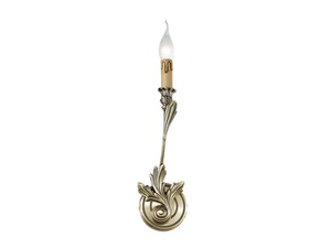 SOLANGE 337/A1 - Antique brass wall light - Wall lamp by Possoni Illuminazione