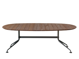 AGRA 688/ATG-O-OUT - Oval ash and metal garden table - Table by Potocco