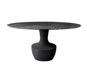 ANFORA 879/T - Round table with marble top and quartz base - Table by Potocco
