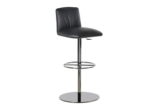 BLOSSOM 840/A-GAS - Leather stool height-adjustable - Stool by Potocco