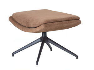 CUT 910/PPG - Swivel upholstered leather footstool - Pouf by Potocco