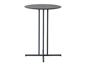 GRAPHIC 955/TAC - Round ash and metal high table - Table by Potocco