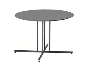 GRAPHIC 955/TBC-40-OUT / 60-OUT - Round low HPL and metal garden side table - Side table by Potocco